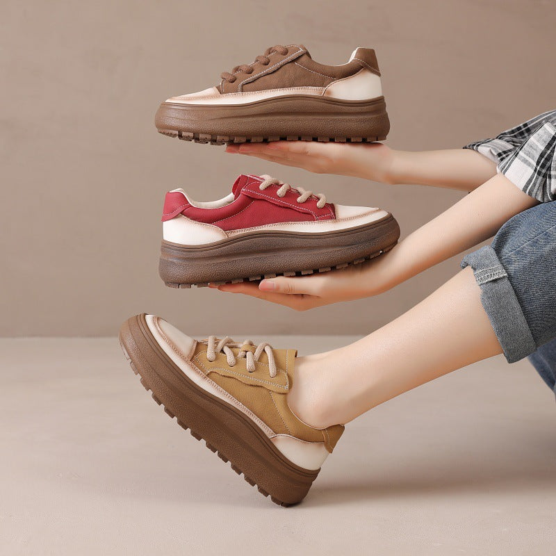 Women's Genuine Retro Style Spring Versatile Fashion Casual Shoes