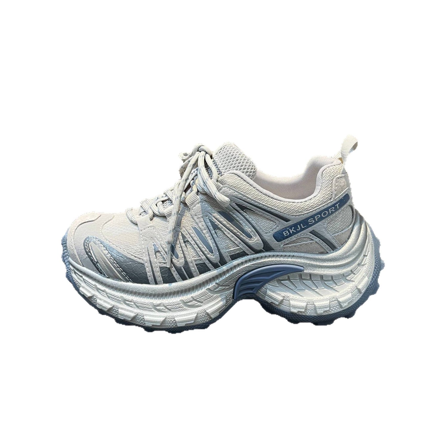 Women's Spring Platform Dad Mechanical Style Round Women's Sports Shoes