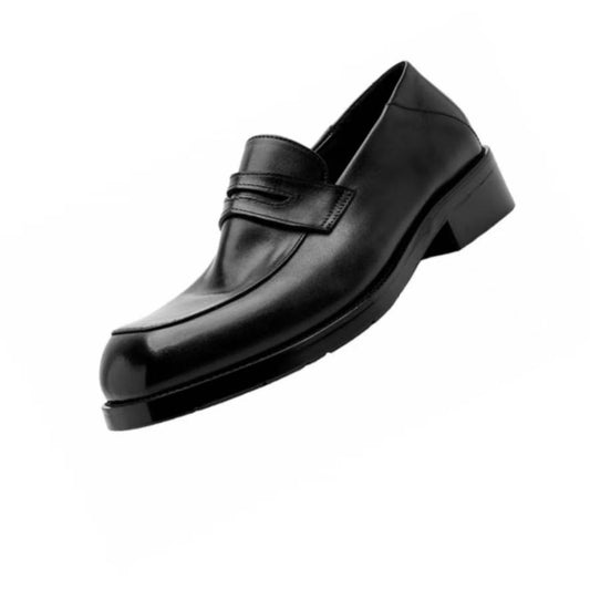 Men's Washed Tire Cow Genuine Slip-on Small Lazy Driving Leather Shoes