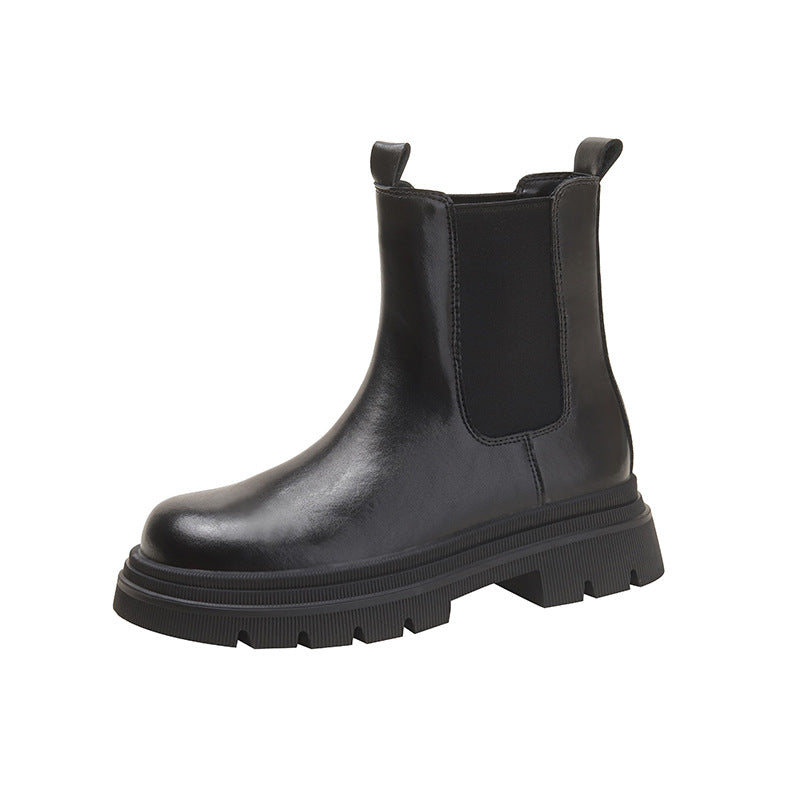 Martin Female Platform Ankle British Style Boots