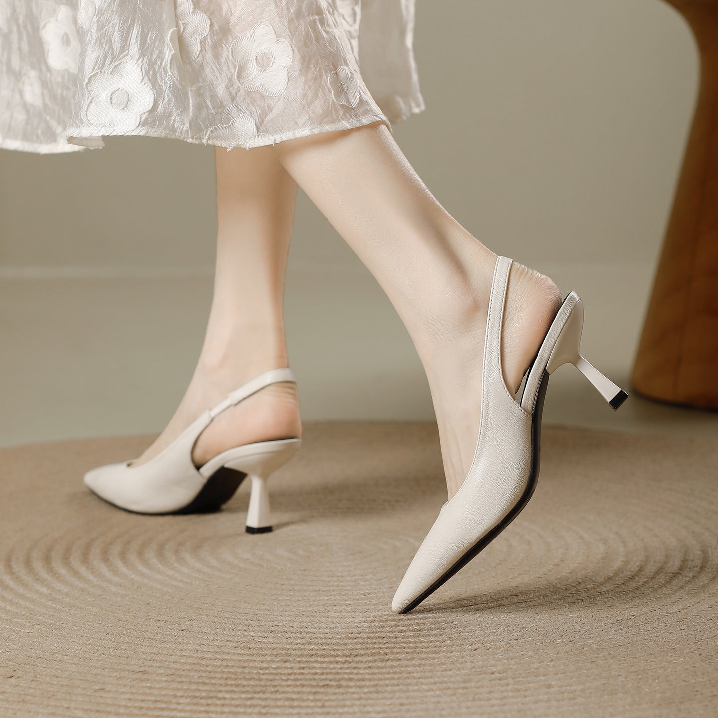 Women's Toe Summer Wear With Temperament Business Hollow Heels