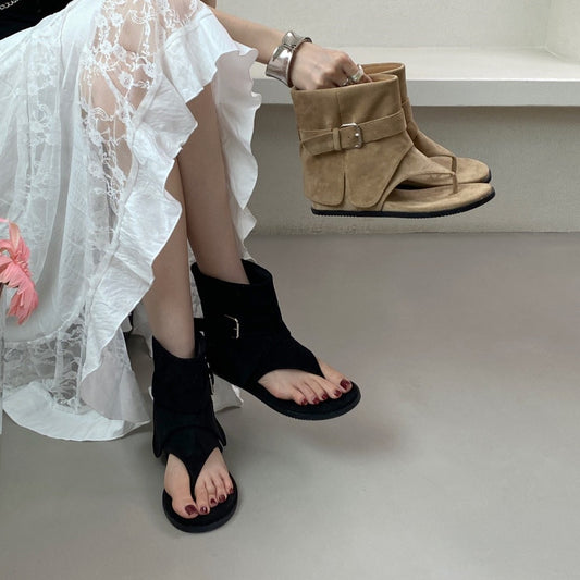 Women's Flat Summer Dress Bootie Temperament Wild Sandals