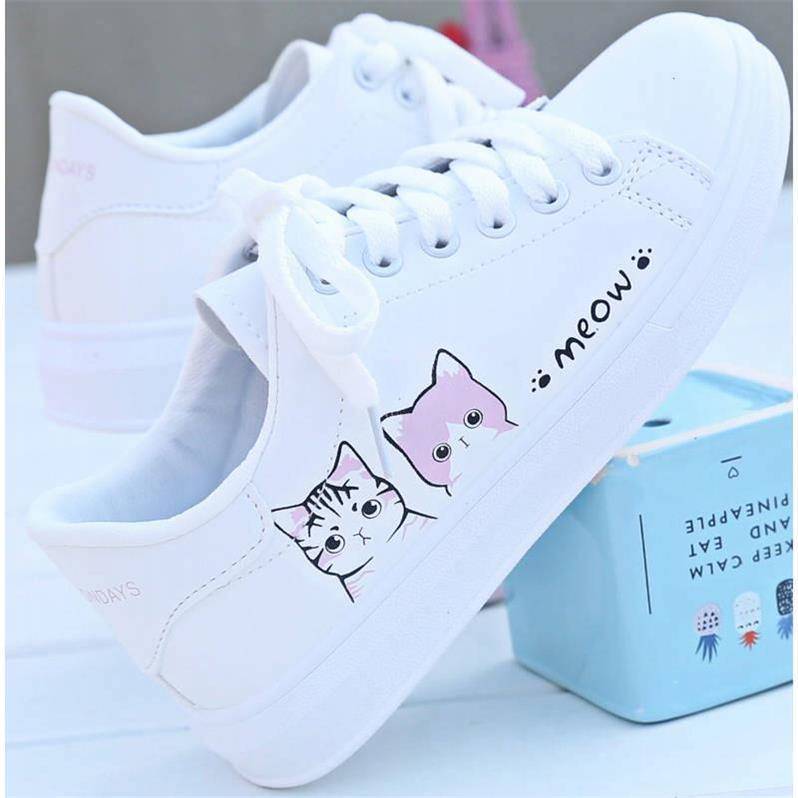 Women's White For Fashion Flat Breathable Pumps Sneakers