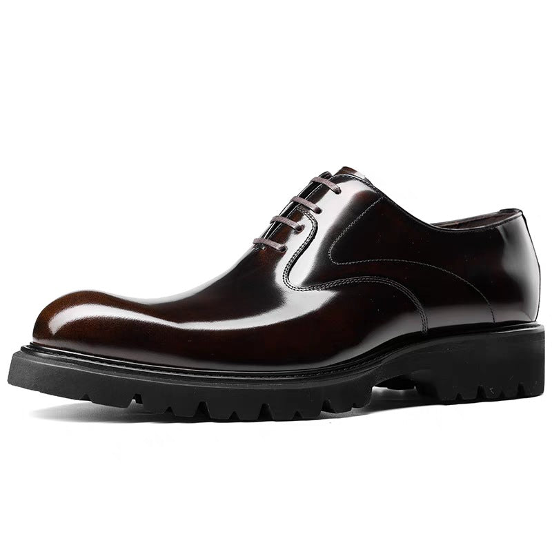 Men's Foam Outsole Business Authentic Genuine Suit Leather Shoes