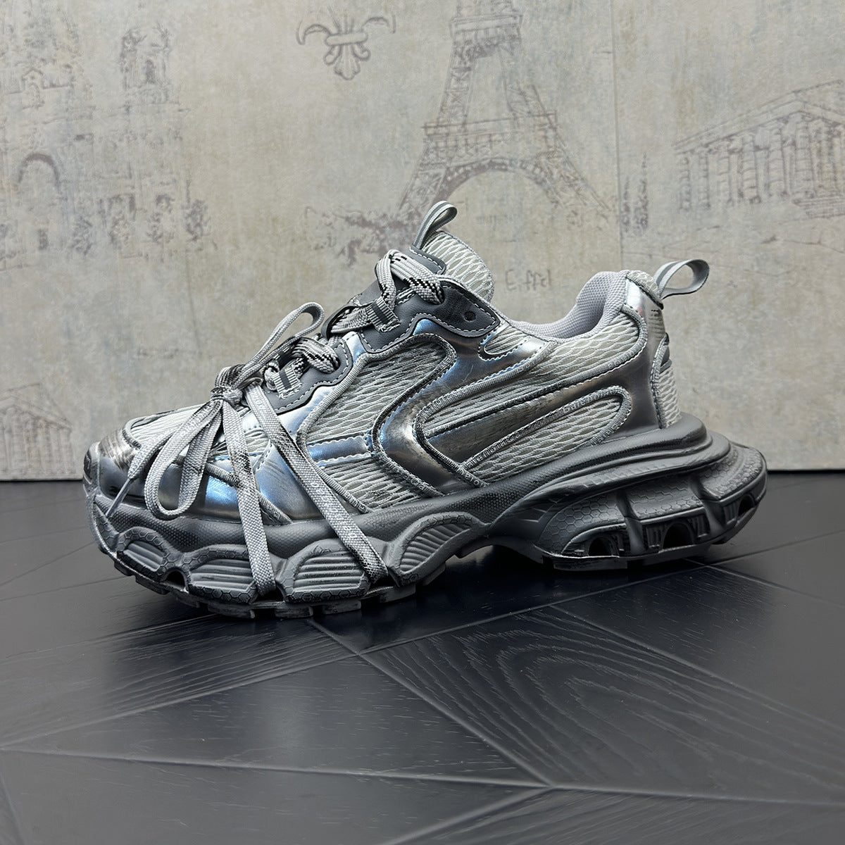 Men's High-grade Dad Breathable Mesh Fashion Handsome Men's Sports Shoes