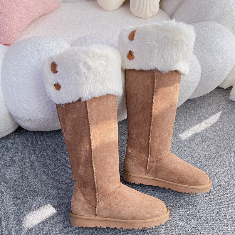 Women's Overknee Long Korean Style Thick Warm Snow Boots