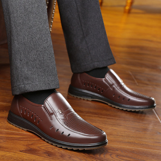 Men's Summer Dress Round Business Breathable Korean Sandals