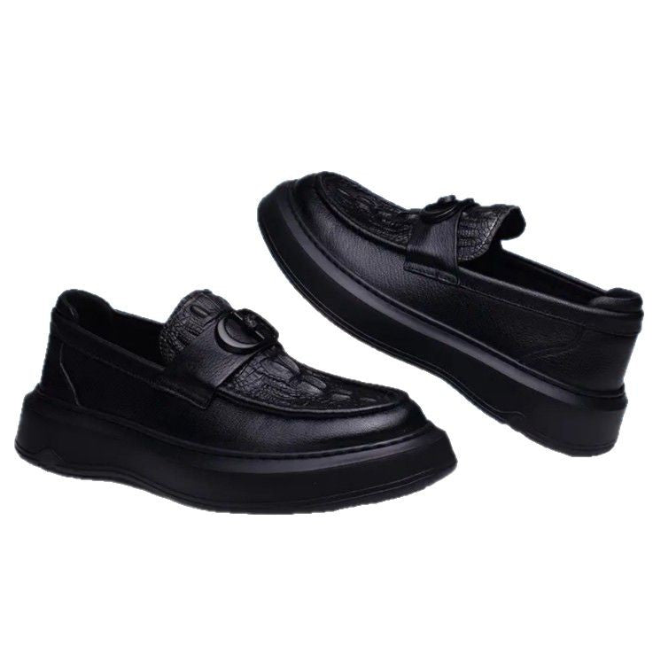 Men's Genuine Slip On Soft Bottom Surface Leather Shoes