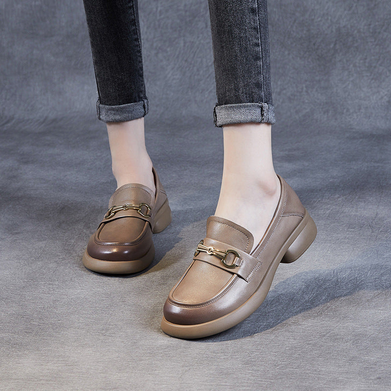Women's Soft Autumn Bottom Round Head Slip-on Casual Shoes