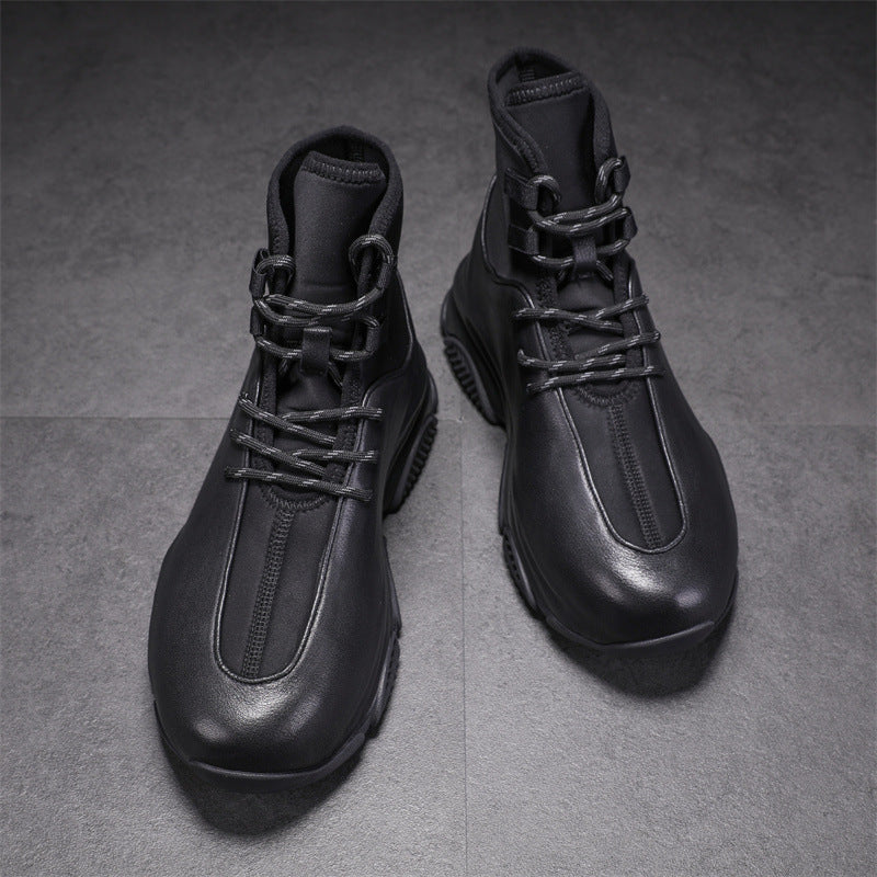 Men's Height Increasing Insole Trendy Bottom Winter Boots
