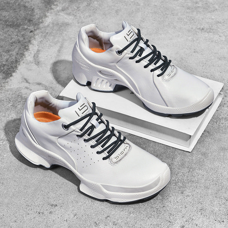 Women's & Men's Top Layer Cowhide Breathable Lightweight Exercise Week Men's Sports Shoes