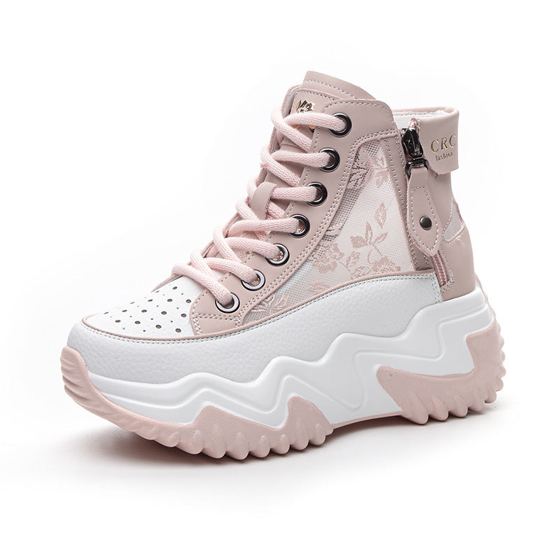 Women's Chinese Style Satin Surface Embroidered Printed Women's Casual Shoes