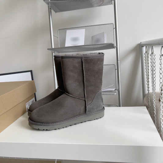 Women's Top Version Waterproof Mulberry Slope Sheepskin Snow Boots