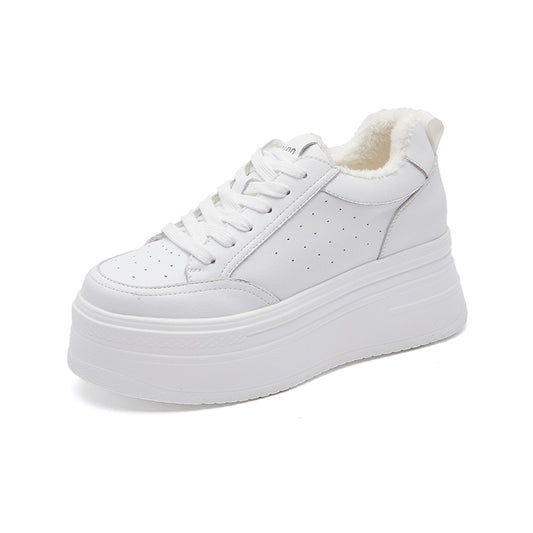 Women's Hidden White Platform Small Genuine Casual Shoes