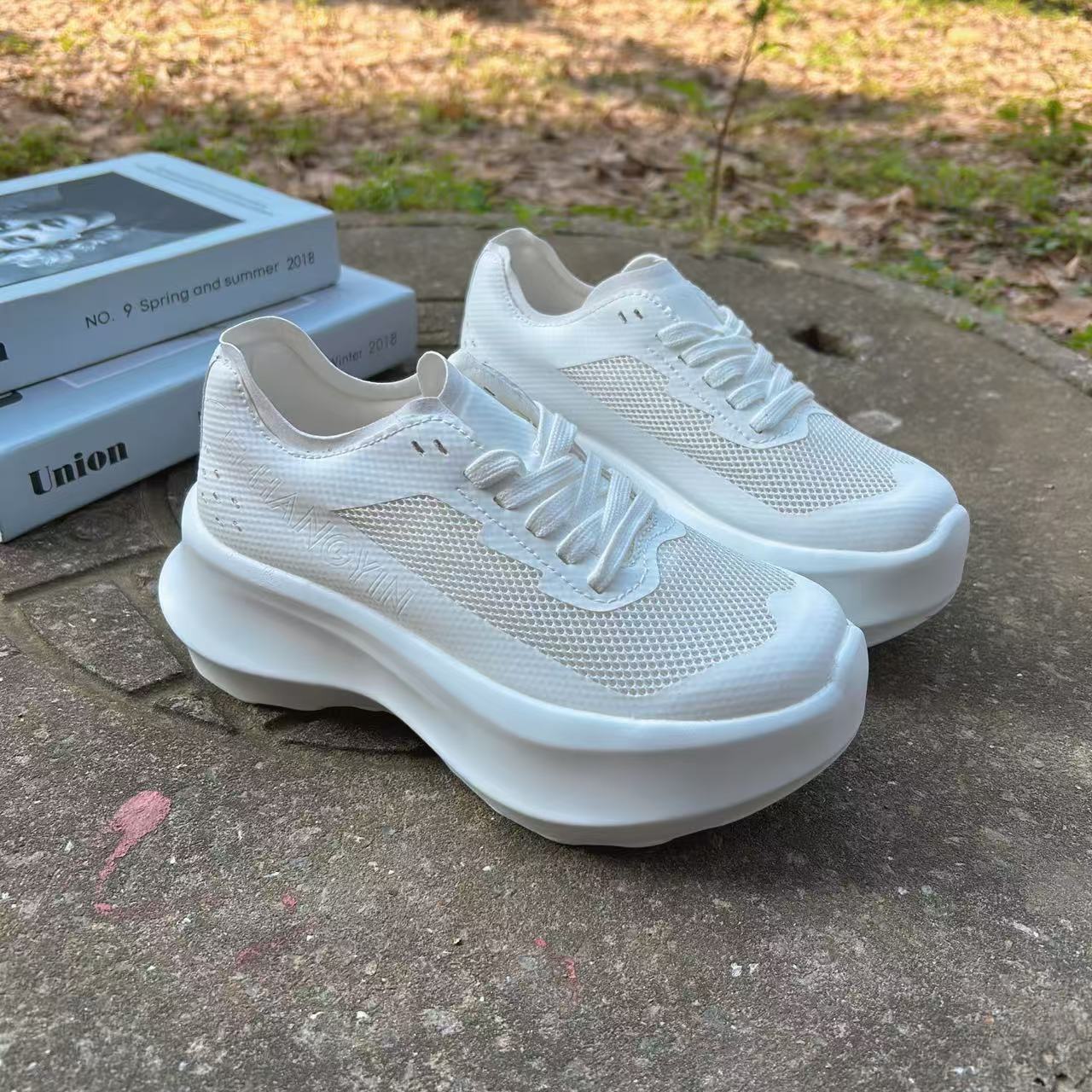 Women's Sa Joint Name Platform Heightened Easy Wear Lace Women's Sports Shoes