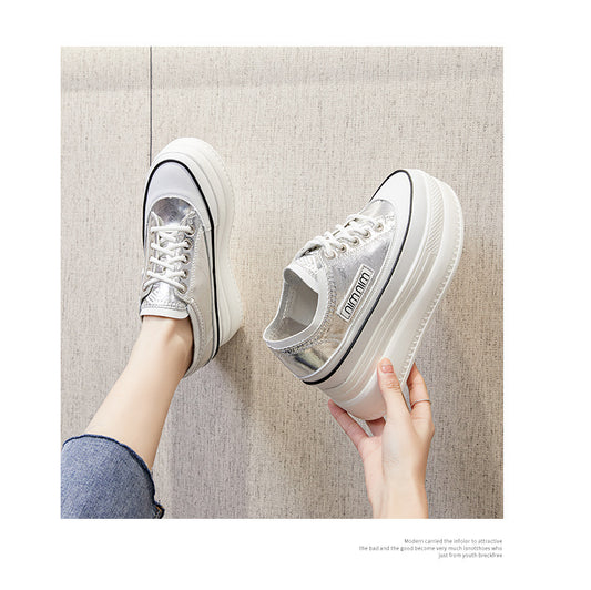 Women's Summer Hidden White High Board Sports Sneakers
