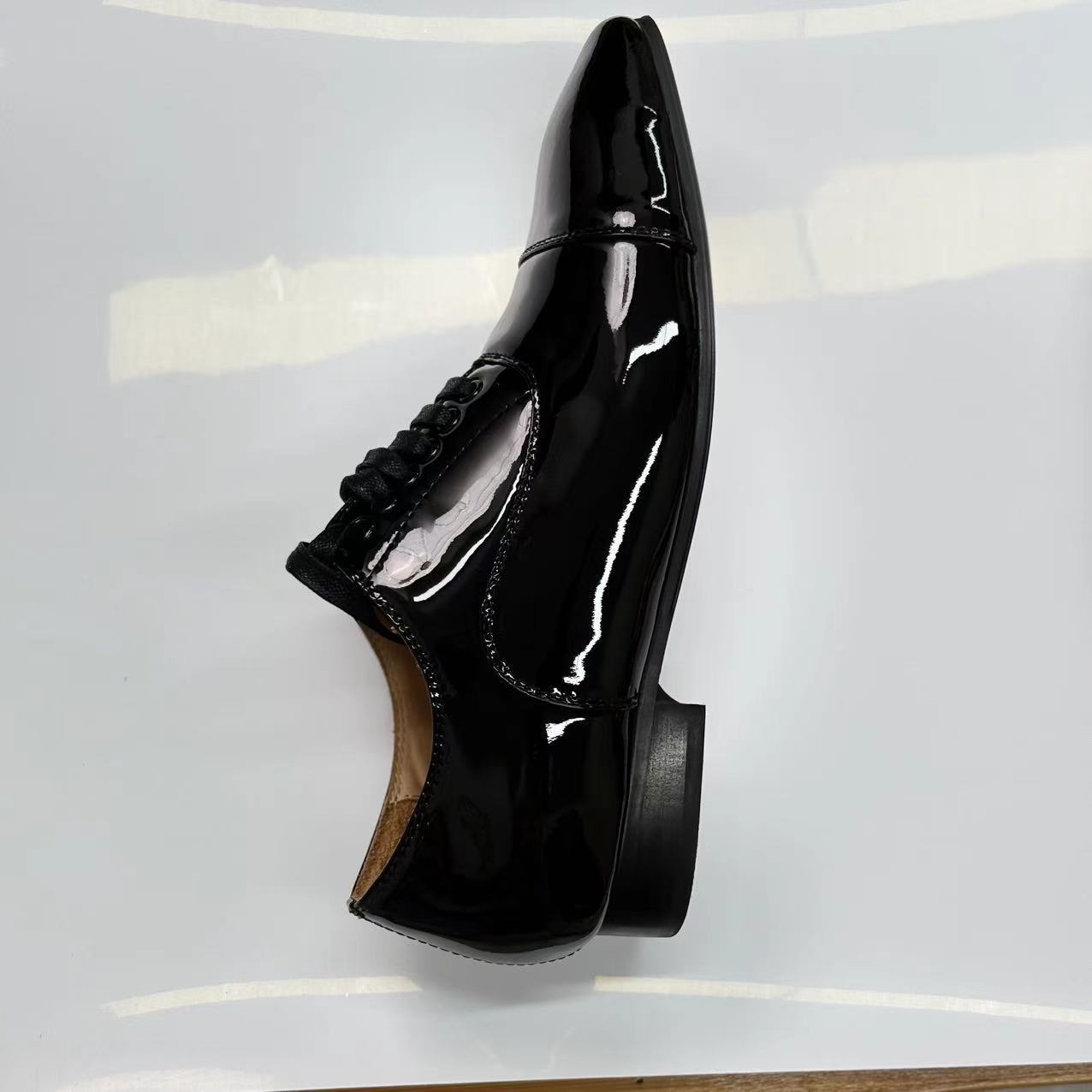 Autumn Oxford Solid Color First Layer Cowhide Lightweight Rubber Men's Business Leather Shoes