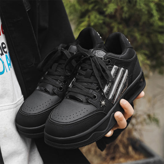 Women's & Men's Fan Black National Fashion Platform Skateboard Men's Board Shoes