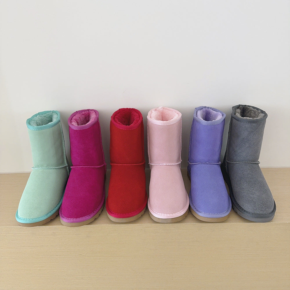 Women's Plus Size Classic Length High Top Genuine Veet For Warmth Women's Snow Boots