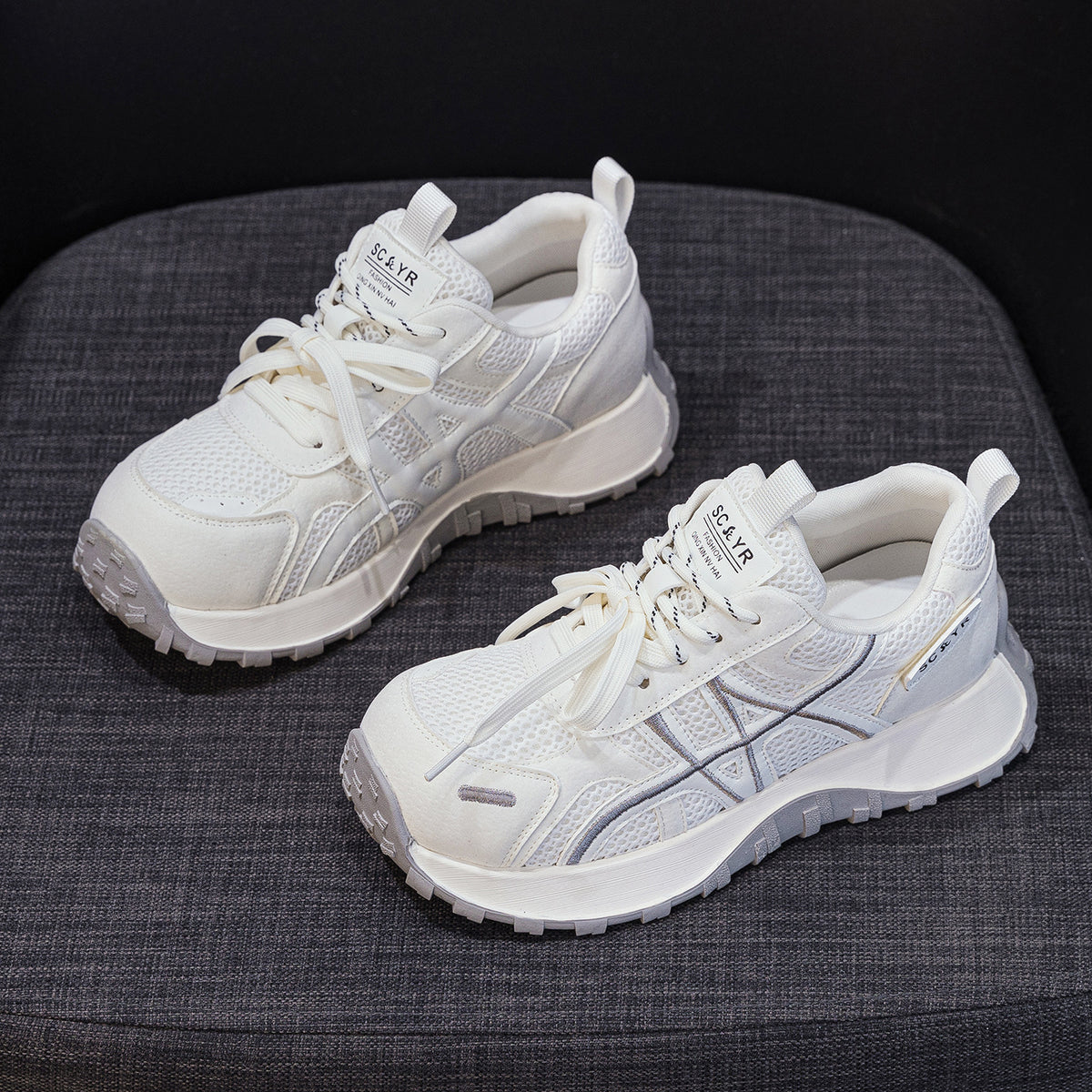 Women's Thick-soled German Training Spring Muffin Bottom Small Waist Sports Women's Casual Shoes