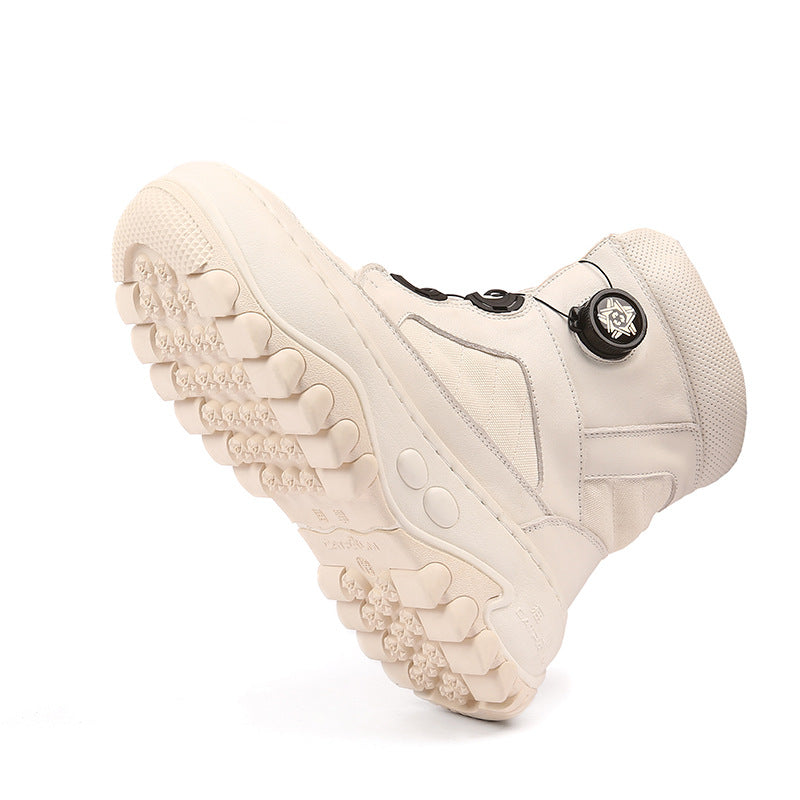 Women's Wool Fur Integrated Northeast Thickened Warm White Snow Boots