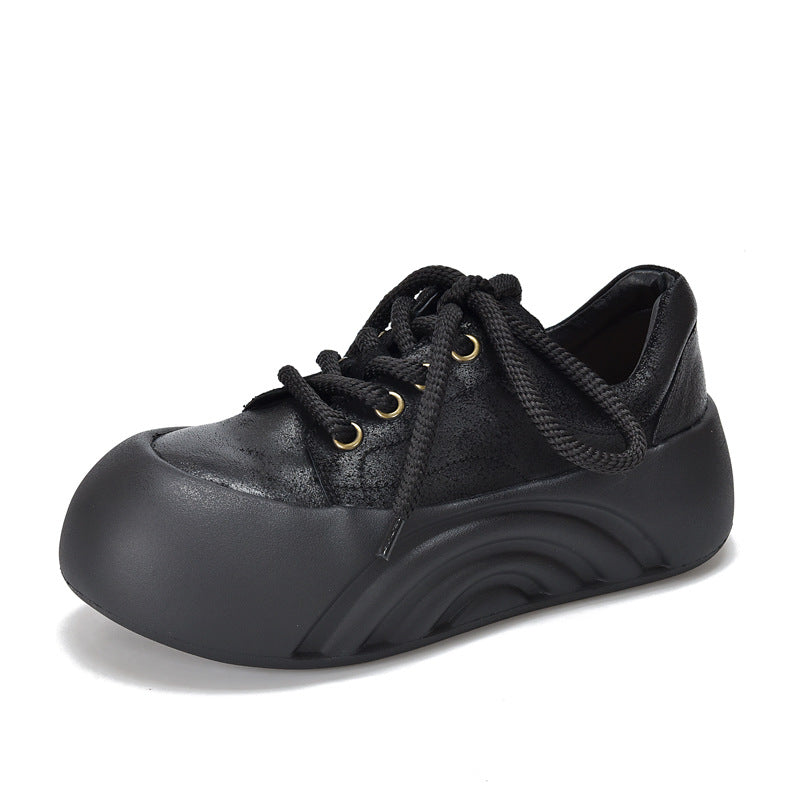 Women's Activity Price Cowhide Vintage Handmade Round Toe Casual Shoes