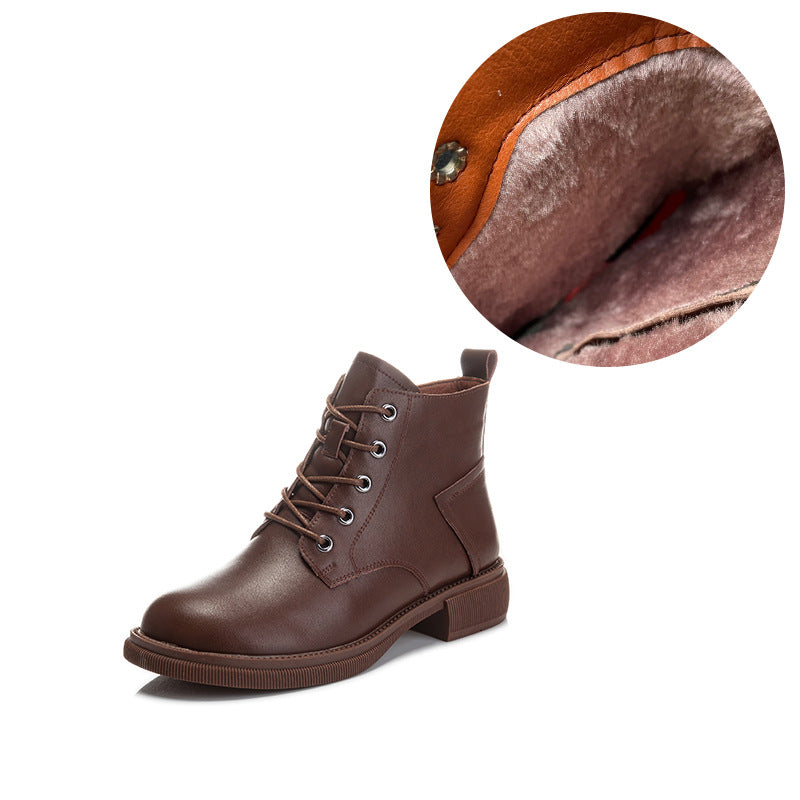 Women's Chelsea Retro Martin Plus Size Short Boots