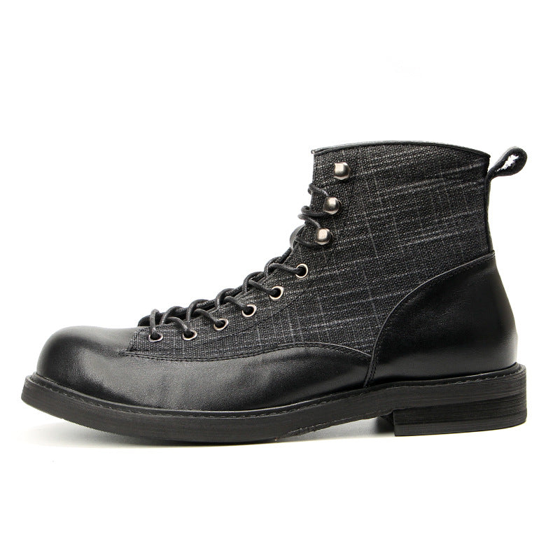 Men's Short Face Martin Working British Genuine Boots