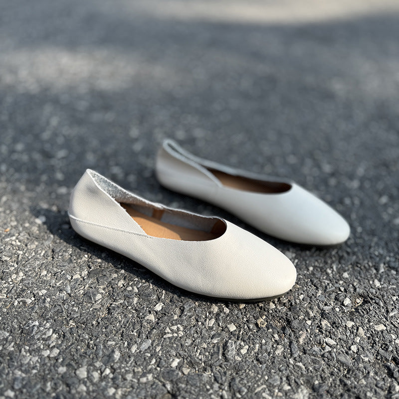 Women's Spring Genuine Summer Flat Temperament Wild Women's Fashion Shoes