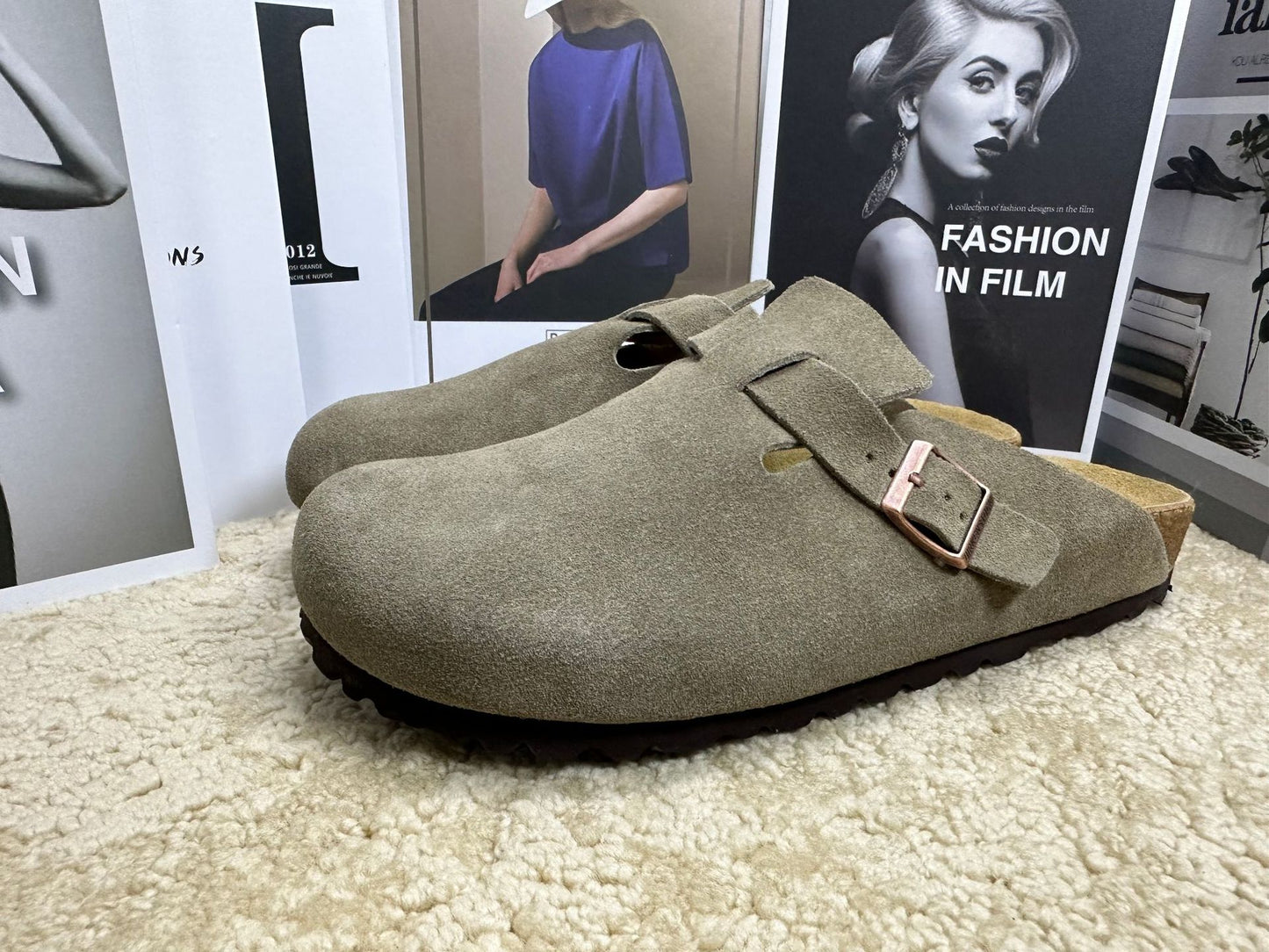 Women's & Men's Authentic Toe Box Thick Bottom Mulberry Cork Pure Thick-soles Slippers