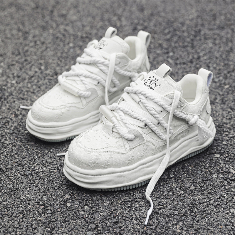 Women's & Men's Design Invisible Height Increasing Platform Dissoed For Sports Skate Men's Board Shoes
