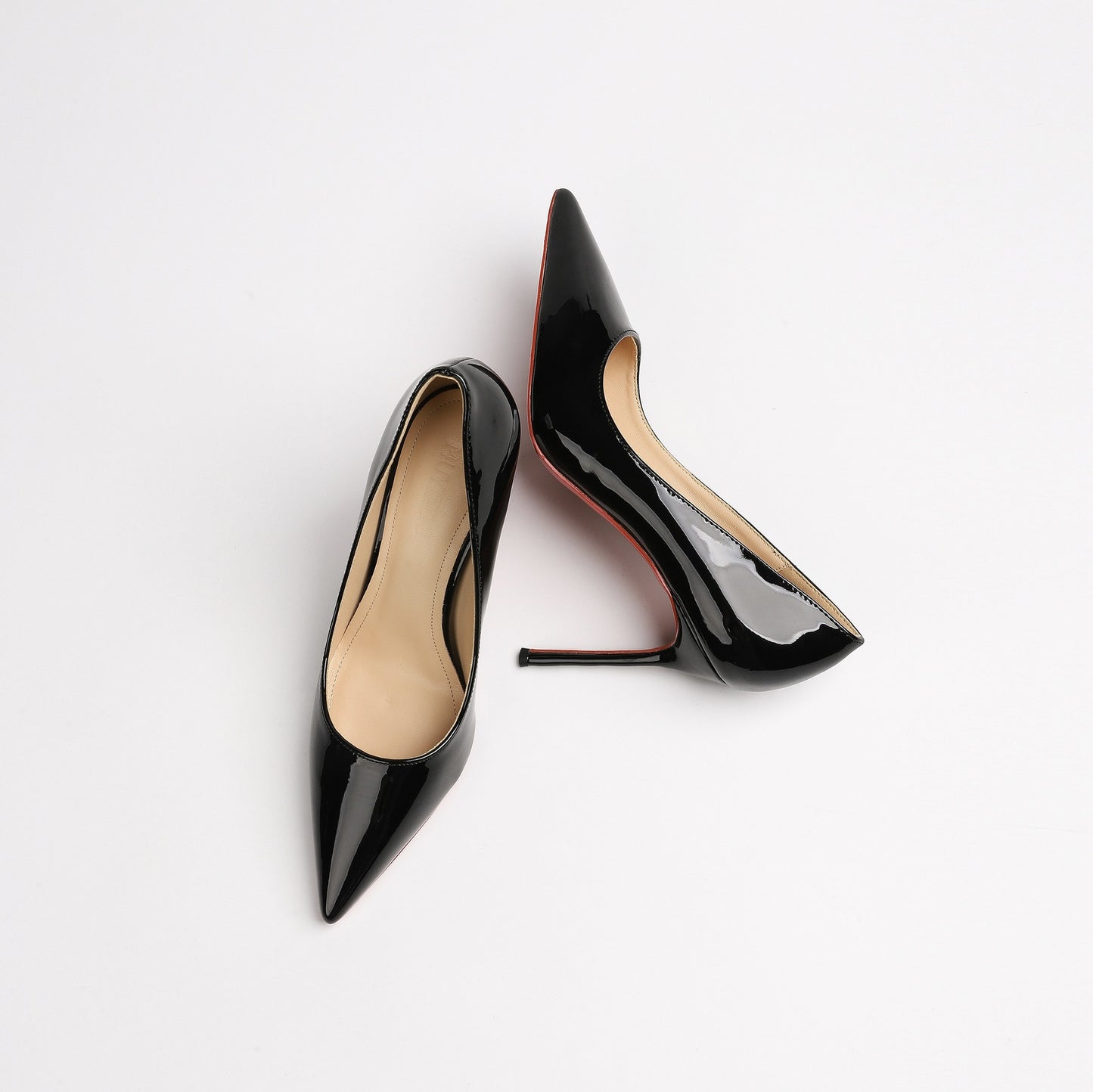 Women's Low-cut Stilettos Red High Professional Commute Patent Women's Fashion Shoes