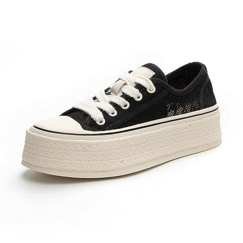 Women's Mesh Surface White Summer Thin Versatile Women's Casual Shoes