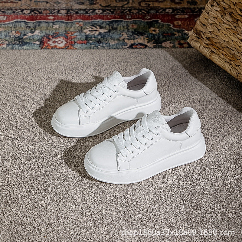 Women's Autumn White Inner Match Skirt Light Delicate Slimming Women's Casual Shoes