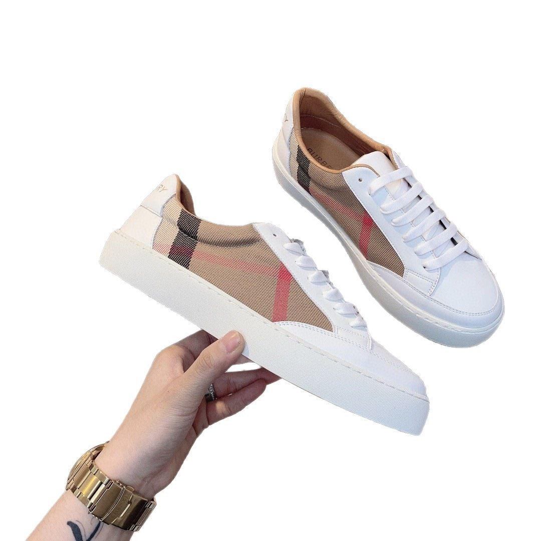 Women's Chain Spring Cloth Contrast Color Board Women's Casual Shoes