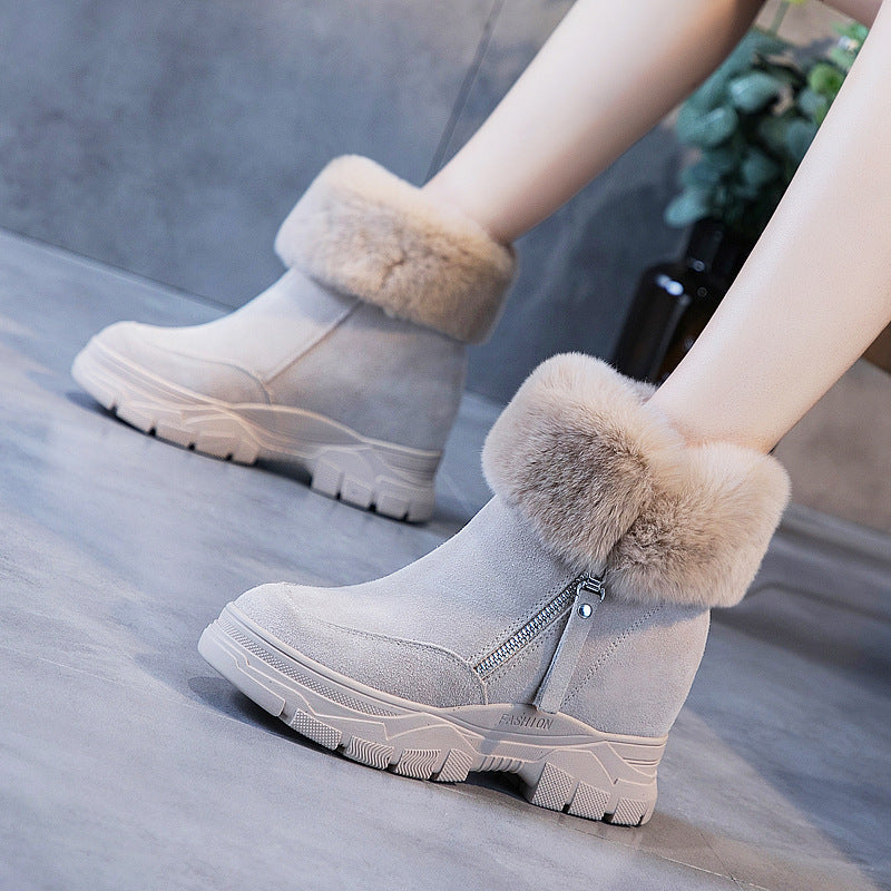 Women's Winter Thick Bottom Warm Veet Padded Snow Boots