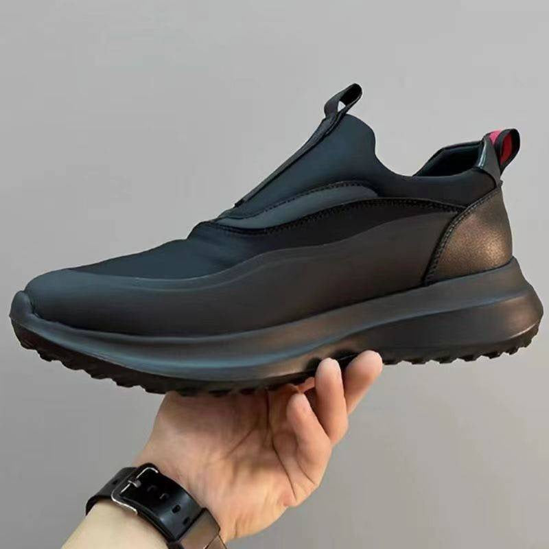 Men's Breathable Platform Tide Low Cut Round Head Casual Shoes