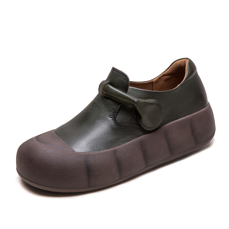 Women's Retro Solid Color Velcro Comfortable Lightweight Women's Casual Shoes