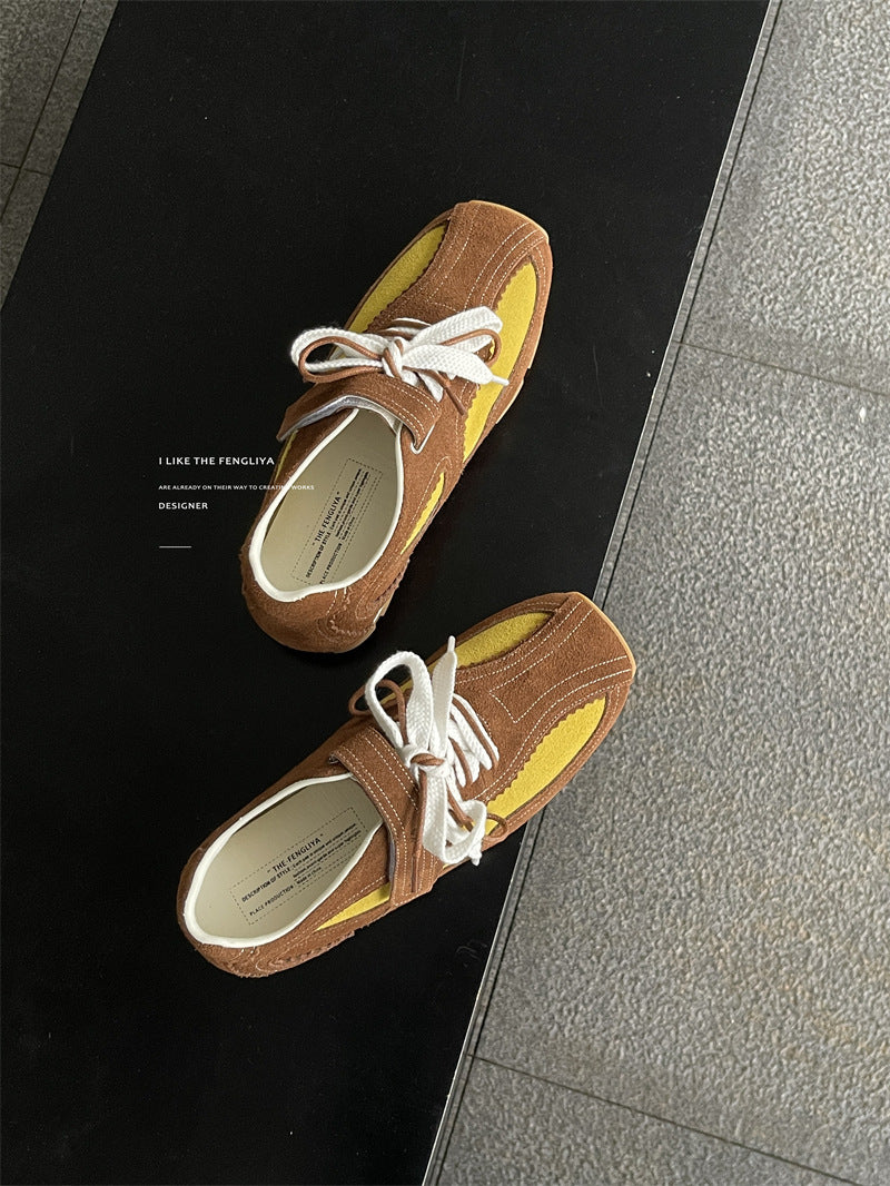 Women's Style Niche Velcro Sports Ballet Retro Casual Shoes