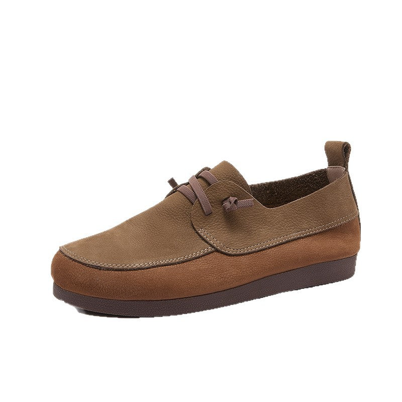 Women's Retro Artistic Soft Bottom Mori Style College National Men's Shoes