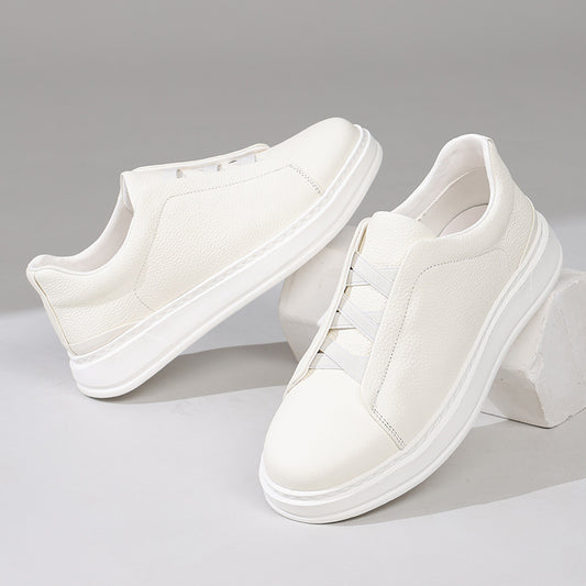 Men's Spring Genuine Slip-on Lofter Sports Versatile Men's Board Shoes