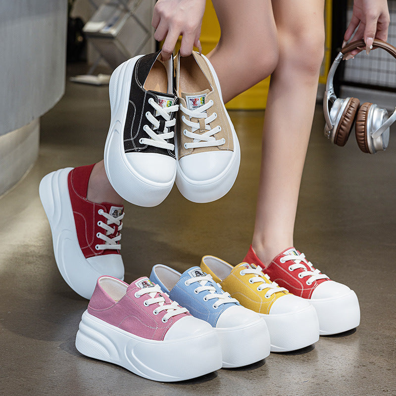 Women's Platform Summer Small Mesh Sports Board Muffin Women's Casual Shoes
