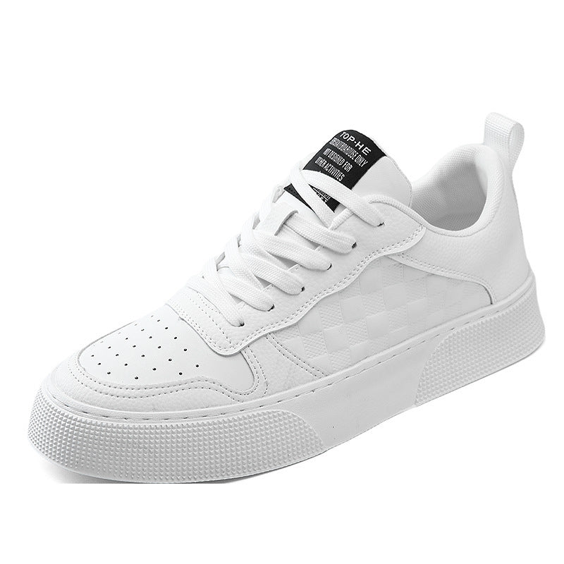 Men's Color Spring Breathable Live Board White Sneakers