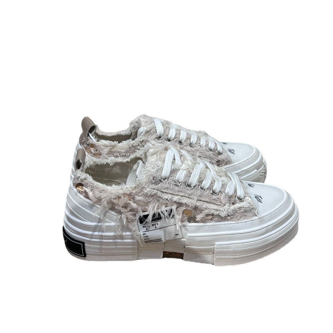 Wu Beggar Summer Platform Lazy Half Women's Canvas Shoes