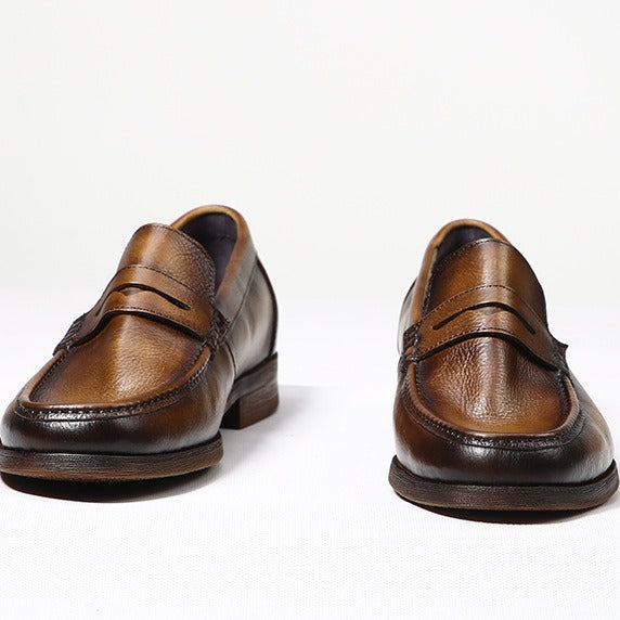 Men's British Authentic Business Slip-on Soft Bottom Breathable Loafers/doug Shoes