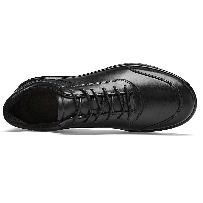 Men's High-grade First Layer Cowhide Comfortable Trendy Lightweight Leather Shoes