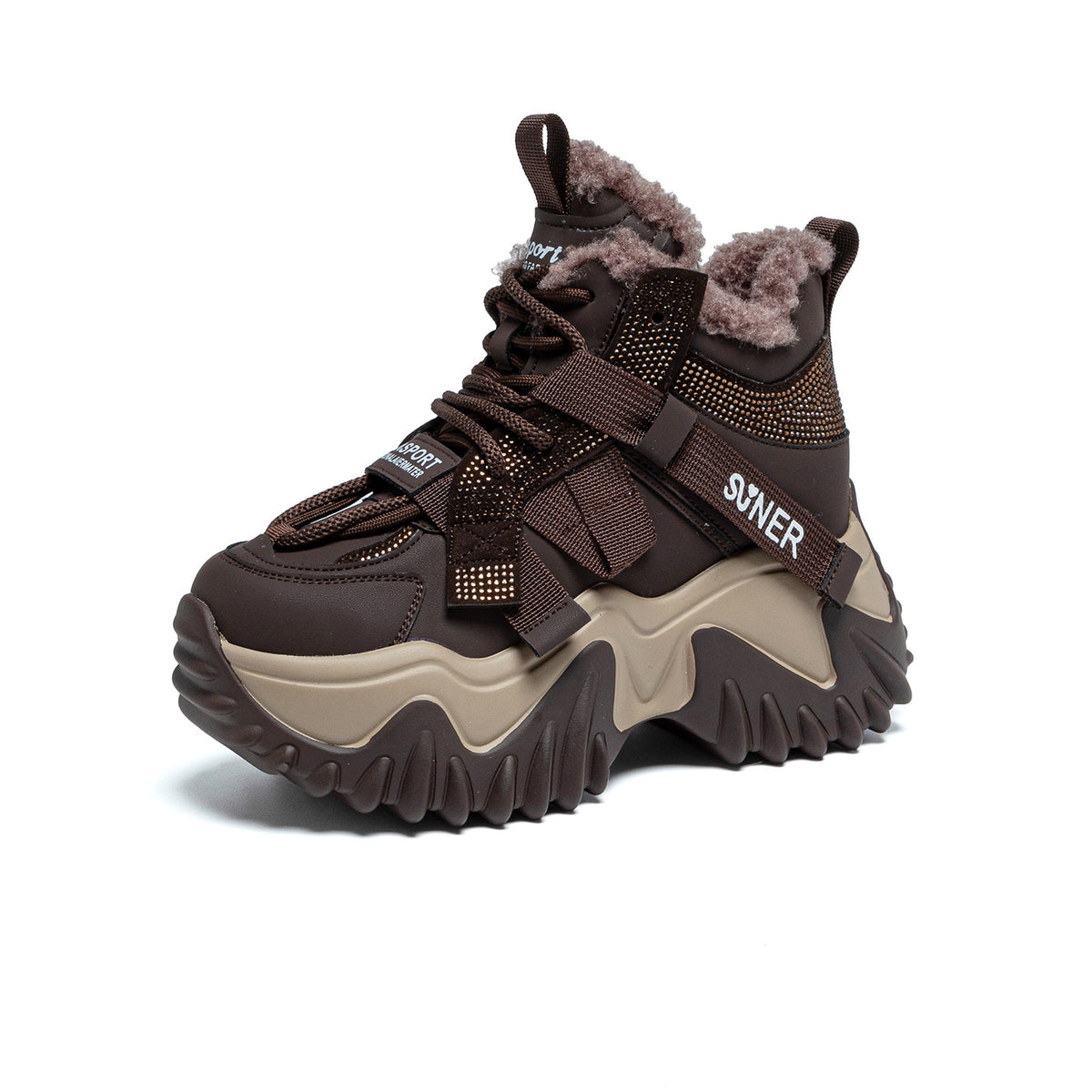 Women's Slugged Bottom Muffin Height Increasing Sports Women's Shoes