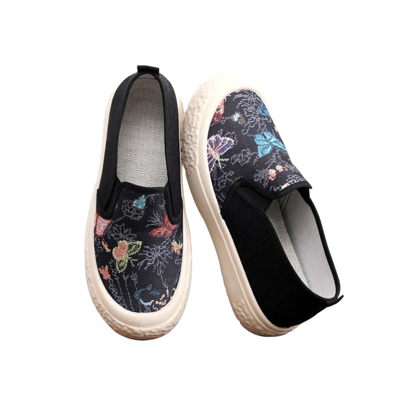 Women's Fisherman Fashionable Chinese Style Platform Slip-on Casual Shoes