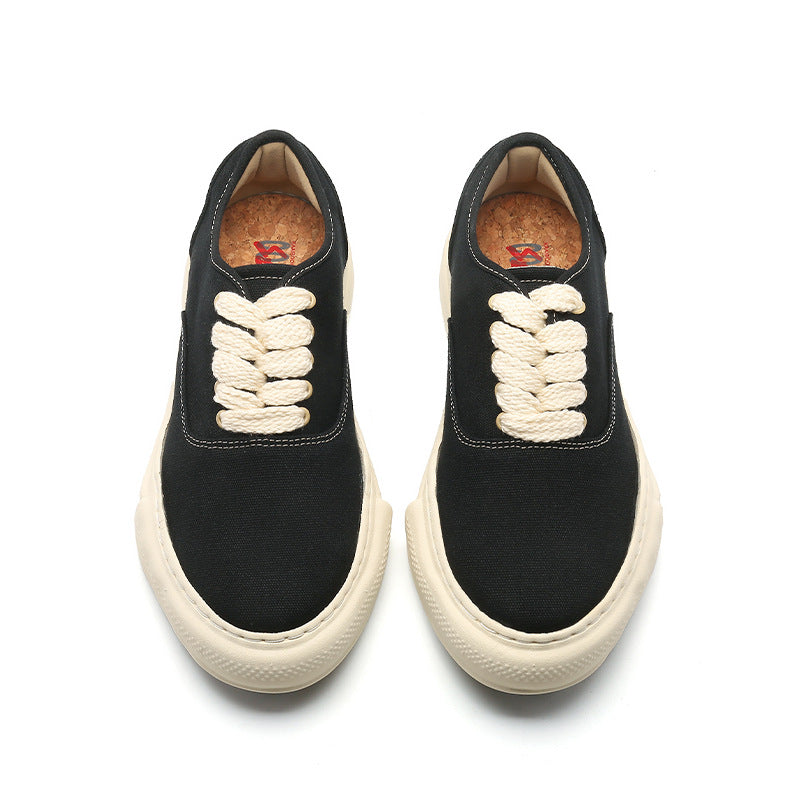 Women's & Men's Irregular Thick-soled Dissoed Fashionable Canvas Shoes