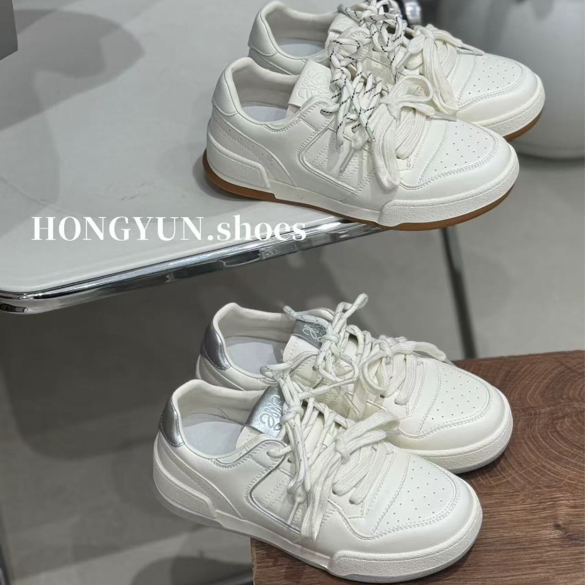Women's Red Rhyme Thick Bottom Early Spring Flat Four Versatile Classic Women's Casual Shoes